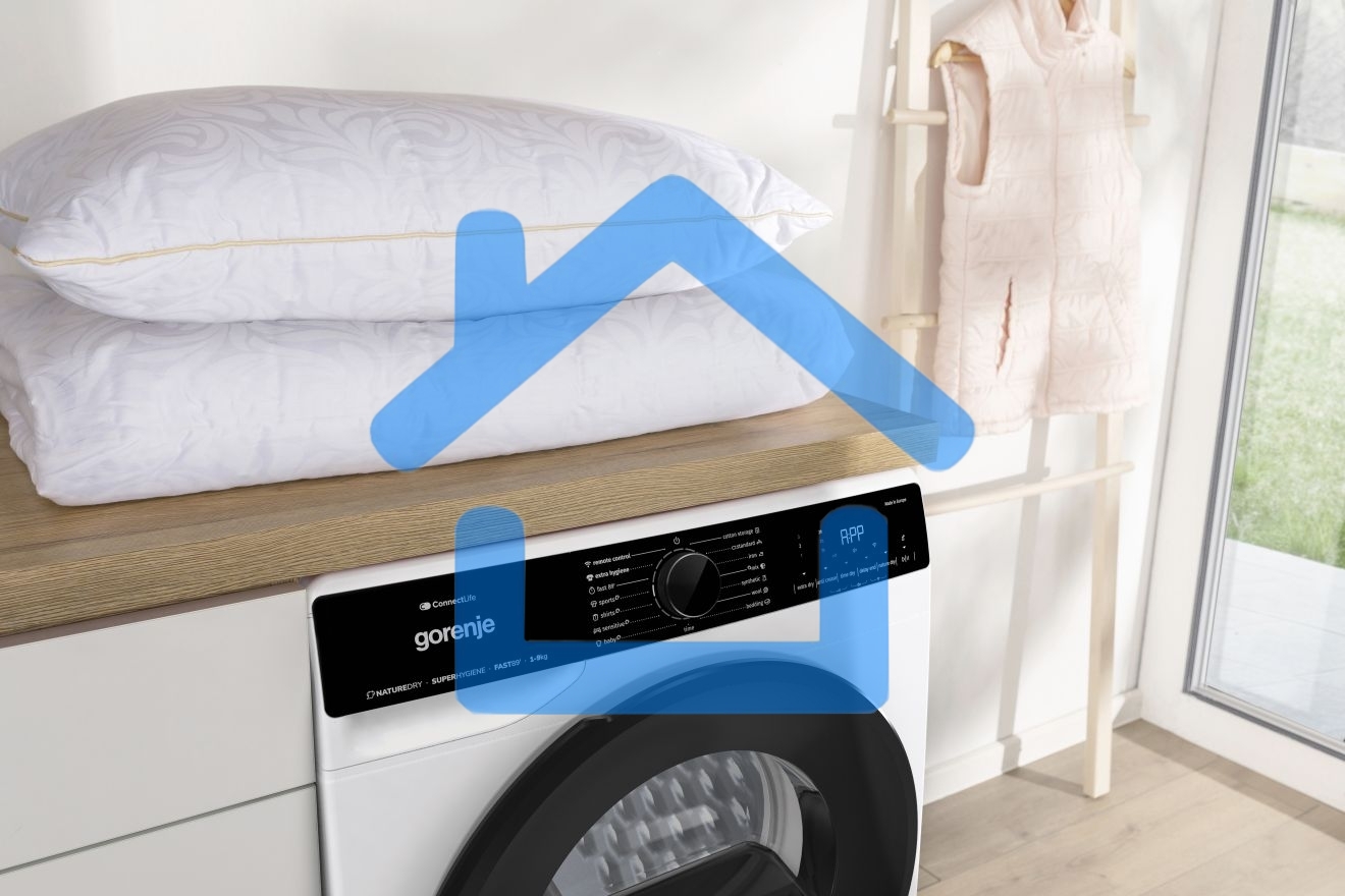 Сушильная машина Gorenje DPNA82WIFI/C белый, 8 кг, сушка - конденсационная, программ - 15, 60 x 85 x 65.3 см