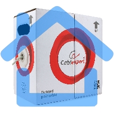 Кабель Cablexpert, UTP5e, 4 пары, 0.51 мм, CCA, однож., 100 м, серый