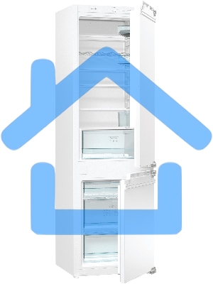 Встраиваемый холодильник Gorenje RKI2181E1 белый (двухкамерный), встраиваемый