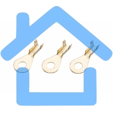 Наконечник кольцевой Rexant, ø4.3 мм, 0.5-0.8 мм² (НК 4-0,5-0,8)