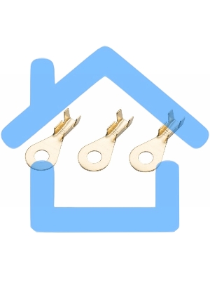 Наконечник кольцевой Rexant, ø4.3 мм, 0.5-0.8 мм² (НК 4-0,5-0,8)