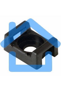 Площадка для крепления стяжки Rexant (ПС-2) 22x16 мм, черная, упаковка 10 шт.