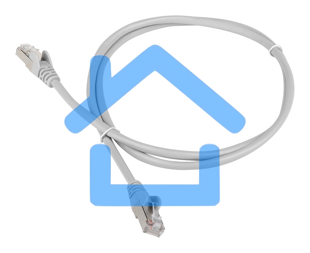 Патч-корд LANMASTER LSZH FTP кат.6, 0.5 м, серый