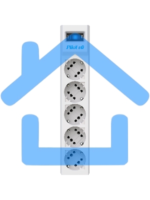 Сетевой фильтр ZIS PILOT Surge protector Pilot SG5 5 outlets (GP), 10A / 2.2kVt, automatic circuit-breaker, 3 m
