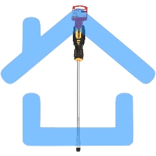 Отвертка шлицевая SL 8х250 мм, двухкомпонентная рукоятка Rexant