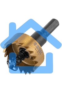 Коронка по металлу Denzel HSS, 35 мм, нитридтитановое покрытие