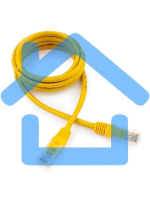 Патч-корд медный UTP Cablexpert PP10-1.5M/Y кат.5e, 1.5м, литой, многожильный (желтый)