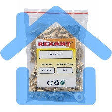 Наконечник кольцевой Rexant, ø4.3 мм, 0.5-0.8 мм² (НК 4-0,5-0,8)