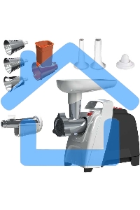 Мясорубка электрическая Аксион М61.02 Черно-серебристый мощность 2000 Вт