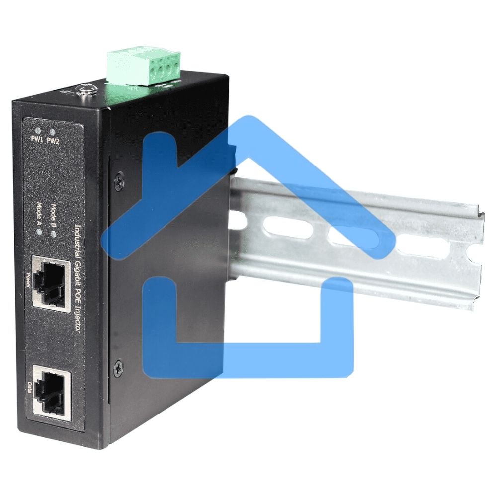 Промышленный гигабитный OSNOVO PoE-инжектор, до 30W, IEEE 802.3af/at, питание DC48-56V