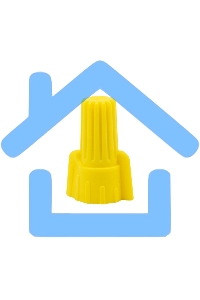 Соединительный изолирующий зажим с лепестками СИЗ-11 ø 9,8 мм (1-8,5 мм²), желтый (10 шт./уп.) Rexant