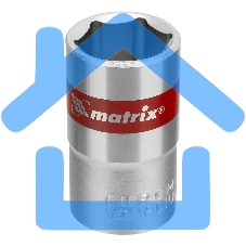 Головка торцевая Matrix, 16 мм, 6-гранная, CrV, под квадрат 1/2