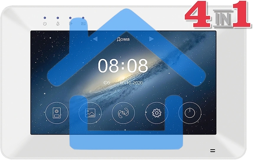 Видеодомофон Tantos Rocky HD белый