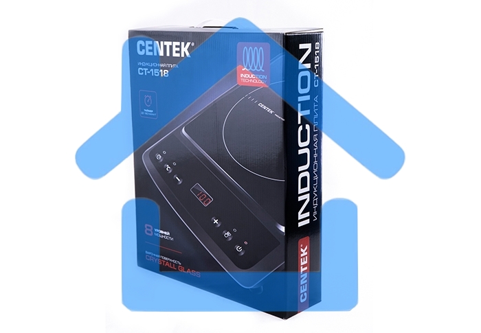 Индукционная плитка Centek CT-1518 2000Вт 8 настроек мощности, LED-дисплей таймер, сенсор. управл.