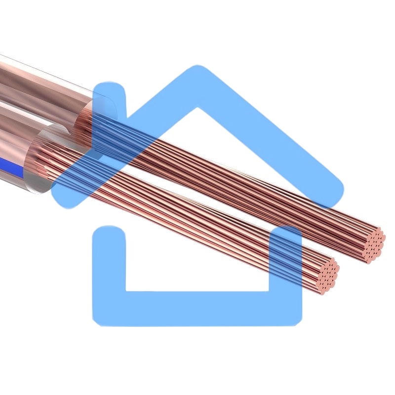 Кабель акустический Rexant 2х0,25 м м², прозрачный BLUELINE, бухта 100 м 01-6108-3-20