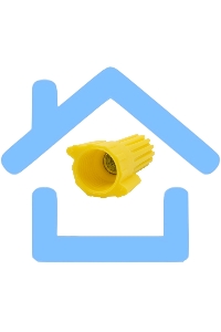 Соединительный изолирующий зажим с лепестками СИЗ-11 ø 9,8 мм (1-8,5 мм²), желтый (10 шт./уп.) Rexant