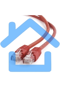 Патч-корд UTP Cablexpert кат.6, 1м, литой, многожильный, красный