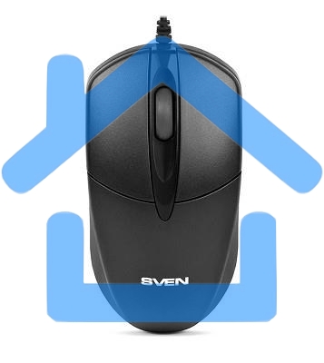 Мышь проводная SVEN RX-112 черный, 800 dpi, USB, кнопки - 3