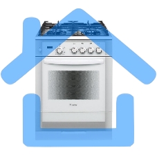 Плита газовая Gefest ПГ 6500-03 0042 белый, конфорок 4 шт, духовка 52 л, 60 см x 85 см x 60 см