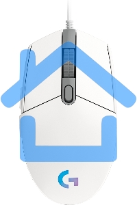 Мышь проводная Logitech G102 LIGHTSYNC белый, 8000 dpi, USB, кнопки - 6