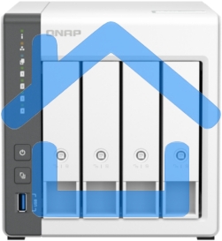 Сетевое хранилище SMB QNAP TS-433-4G NAS 4 HDD trays. ARM 4-core Cortex-A55 2.0GHz, ram 4 Gb (max), 1x1GbE, 1x2.5GbE, 2xUSB 2.0 port,1xUSB 3.2 Gen 1