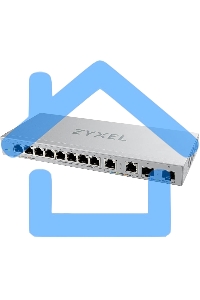 Коммутатор Zyxel XGS1010-12-ZZ0102F 8x1Gbит/с 2x2.5Gbит/с 2SFP+ неуправляемый