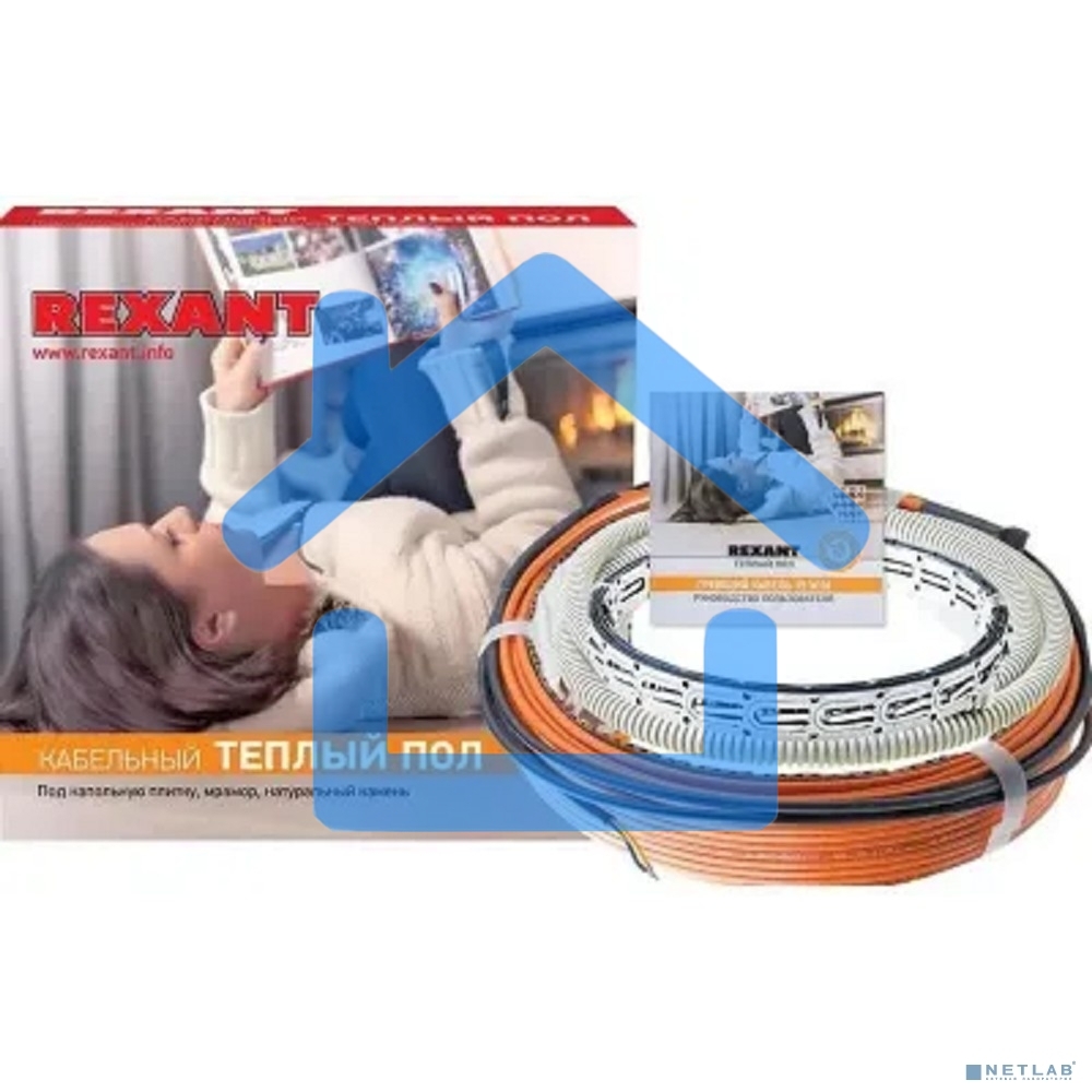 Теплый пол Standard RND -20-300 (300Вт/20м/ S обогрева, м2: 1,3-2,6) (двух жильный) 51-0513-3 Rexant