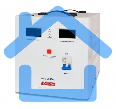 Стабилизаторы напряжения Powerman AVS 20000D White (220В±8% 20000ВА,120А,КПД 98%,циф. индикация вх./вых.)