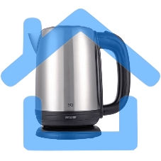 Чайник электрический BQ KT1821S черный/стальной, мощность 2200Вт, Максимальный объем 1.7л