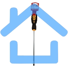 Отвертка шлицевая SL 6х200 мм, двухкомпонентная рукоятка Rexant