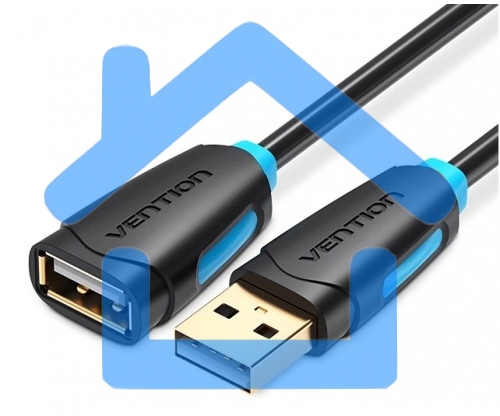 Кабель-удлинитель Vention USB 2.0 AM/AF - 2м черный