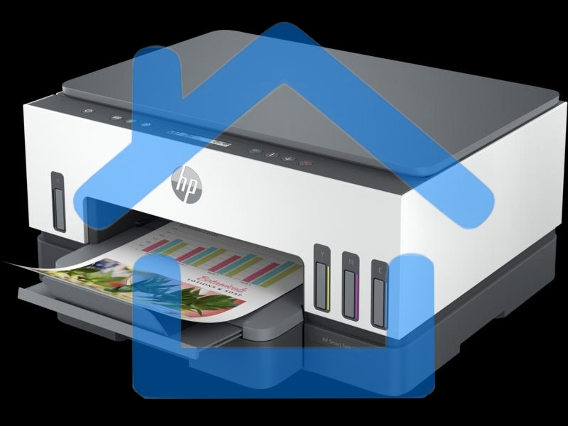 МФУ струйное HP Smart Tank 720 (6UU46A), A4, цветной, печ. до 15 стр/мин. (ч/б) до 9 стр/мин. (цвет), 1200x1200dpi (ч/б) 1200 x 4800 dpi (цвет), USB, Wi-Fi, BlueTooth, Air Print, Mopria