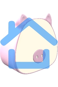 Ночник Gauss NN7034 поросенок розовый