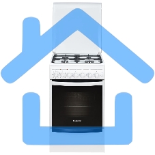 Плита комбинированная Gefest ПГЭ 5102-02 белый, конфорок 4 газовых, духовка 55 л, 50 см x 85 см x 58.5 см