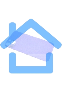 Задняя крышка (стекло) для Apple iPhone 14 Plus фиолетовая