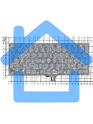 Клавиатура для ноутбука MacBook A1278 большой UK enter