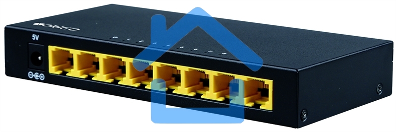 Коммутатор неуправляемый ORIGO Unmanaged Switch, 8x1000Base-T, metal case