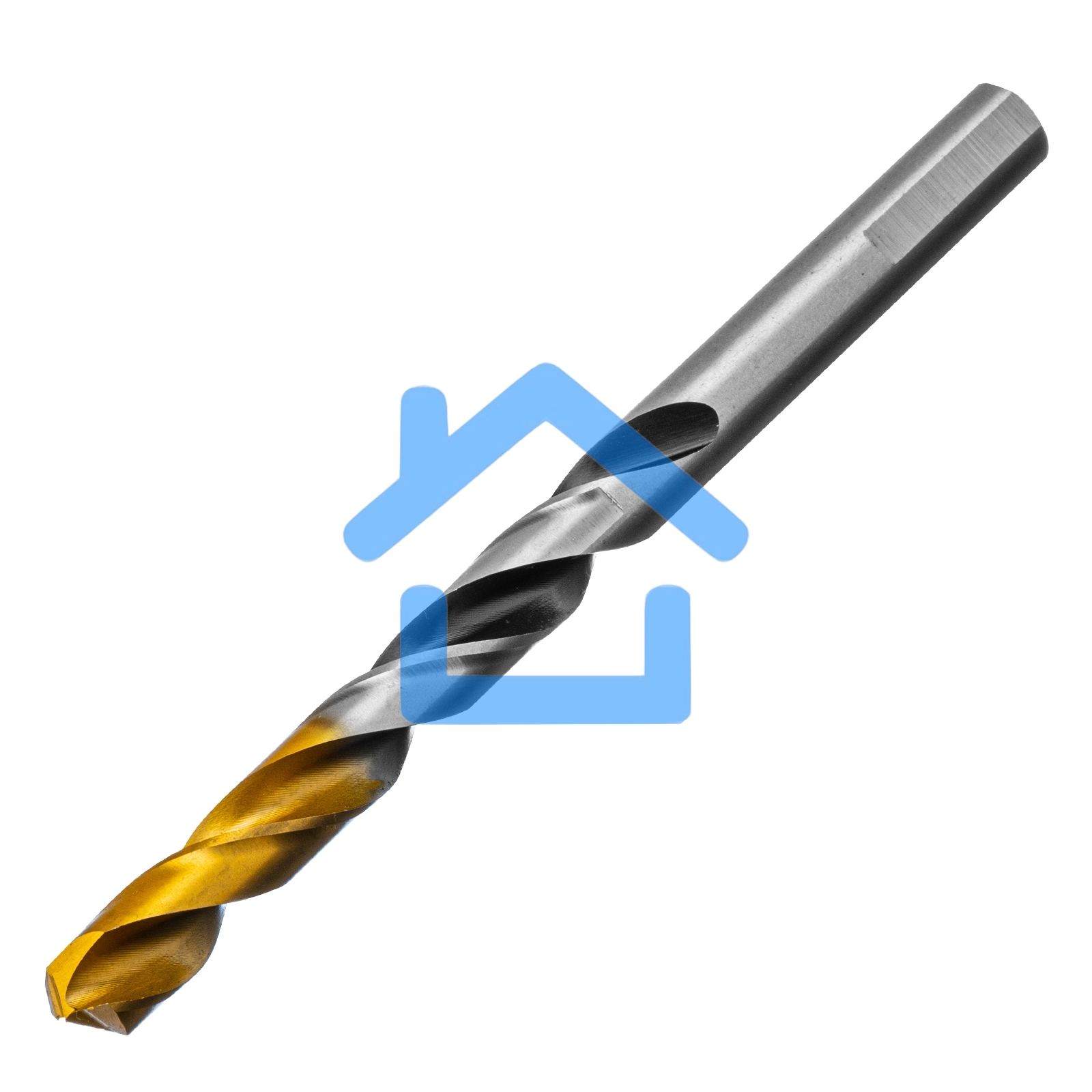 Сверло спиральное по металлу 8,5 x 117мм, Р6М5, Golden Tip, многогранная заточка Denzel