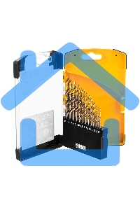 Набор сверл по металлу Denzel 1,5-6,5мм, Р6М5К8-TiN, Golden Tip, 13 шт 723006