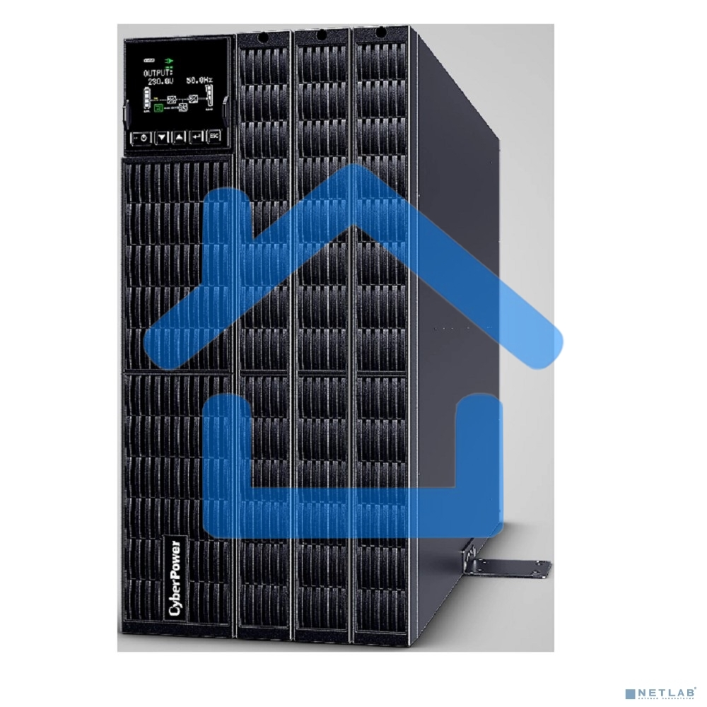 Источник бесперебойного питания CyberPower OLS10KERT5U Online 10000VA/10000W USB/RS-232/Dry/EPO/SNMP/CloudCard/(4 IEC С13, 4 IEC C19, terminal block)/bat.detect./МВ NEW