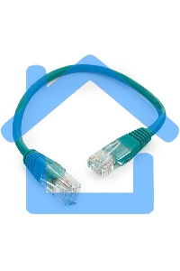 Патч-корд UTP Cablexpert кат.5e 0.25м, литой, многожильный, зеленый