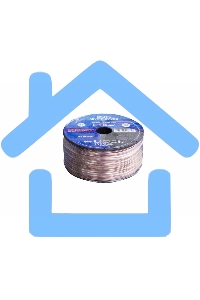 Кабель акустический 2х0,35 м м прозрачный BLUELINE (бухта 100 м ) Rexant 01-6202-3