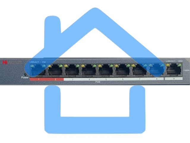 Коммутатор Hikvision HiWatch DS-S908P(B)