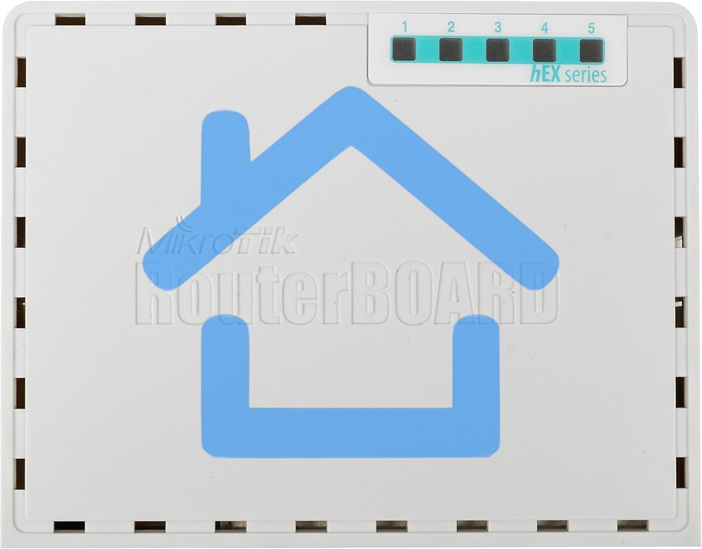 Роутер MikroTik RB750Gr3 hEX (RouterOS L4) with power supply and case 5 port 10/100/1000 гигабитный высокопроизводительный Ethernet