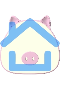 Ночник Gauss NN7034 поросенок розовый