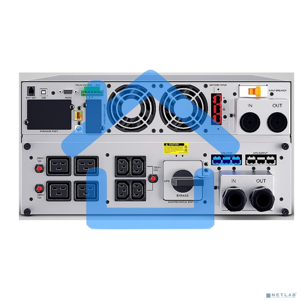 Источник бесперебойного питания CyberPower OLS10KERT5U Online 10000VA/10000W USB/RS-232/Dry/EPO/SNMP/CloudCard/(4 IEC С13, 4 IEC C19, terminal block)/bat.detect./МВ NEW