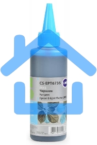Чернила Cactus CS-EPT6735 светло-голубой (100мл) Epson L800