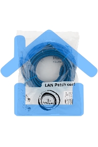Патч-корд UTP Cablexpert PP12-7.5M/Y кат.5e, 7.5м, литой, многожильный (синий)