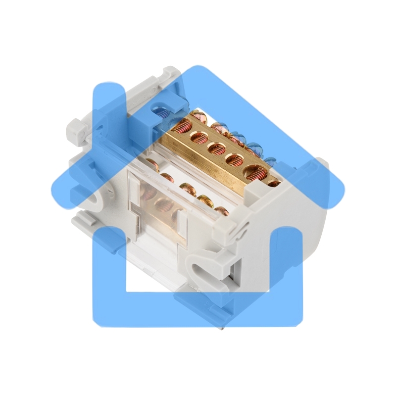 Шина на DIN-рейку в корпусе (кросс-модуль) 2х7 Rexant