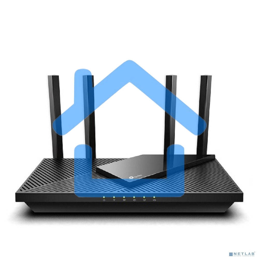 Роутер беспроводной TP-Link Archer AX55 AX3000 10/100/1000BASE-TX черный